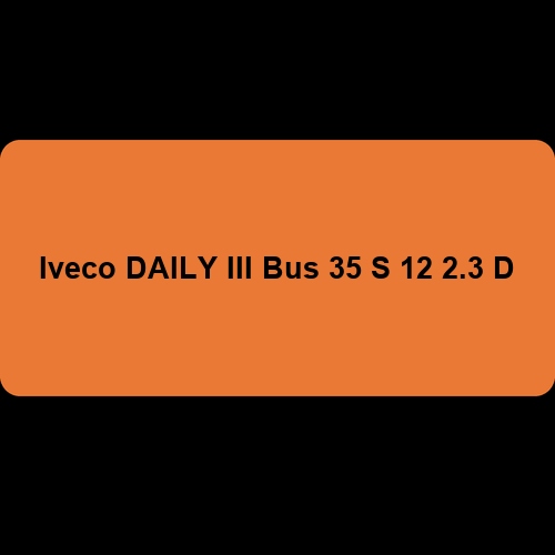 Iveco DAILY III Bus 35 S 12 2.3 D